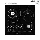 Addicted Toys Model 6 насадка для интимного душа с универсальным адаптером – 225 mm — Фото 5