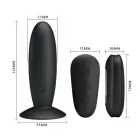 MR PLAY - Remote Control Vibrating Anal Plug – 12 cm (4.7″) – Black — Photo 5