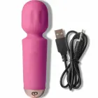 Rocks-Off Mini Rechargeable wand masāžas vibrators – 11.5 cm (4.5″) – rozā — Foto 4