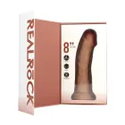 Vibrējošs izliekts dildo – 20.5 cm (8″) – miesas krāsā — Foto 3