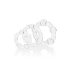 Island Rings 3 tk peenis võru komplekt – läbipaistev — Foto 1