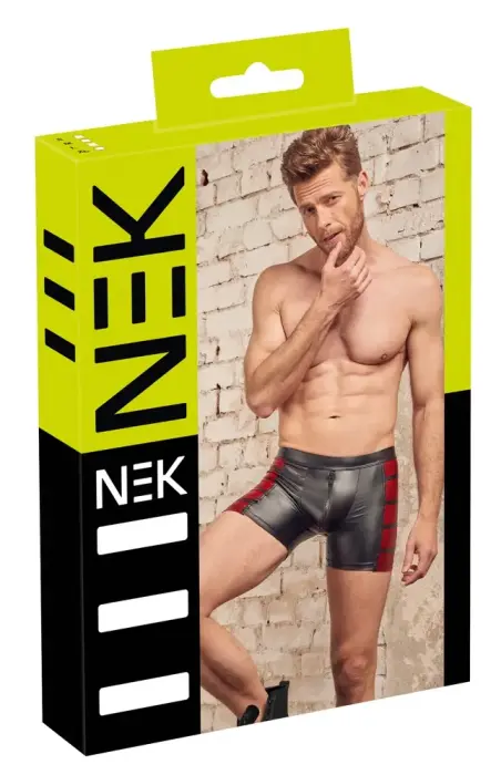 NEK Matte Look Pants with Red Inserts – Black/Red – 2XL
