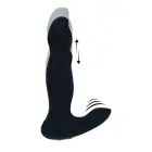 Vibrējošs un kustīgs silikona prostatas masieris – 20 cm – Melns — Foto 1