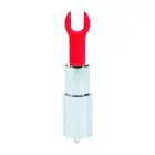 Candy lūpdažio vibratorius su antgaliais – 3 cm (1.1″) – žalias — Nuotrauka 4