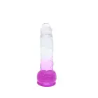 Kiotos Cox värviline dildo – 21.5 cm (8.5″) – Läbipaistev/Lilla — Foto 4