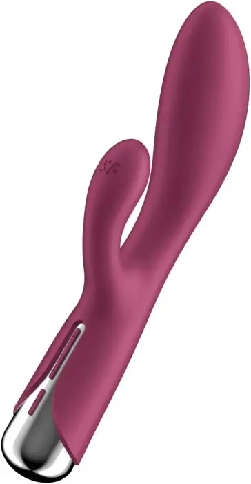 Satisfyer Spinning Rabbit 1 rotējošs truša vibrators – 18 cm – sarkans
