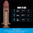 LoveToy Ingen 10'' Enhanced Set XS/S/M – полый страпон-комплект – силикон – телесный — Фото 4
