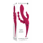Evolved Novelties Four By Four vibraator – 27.5 cm (10.8″) – roosa — Foto 8