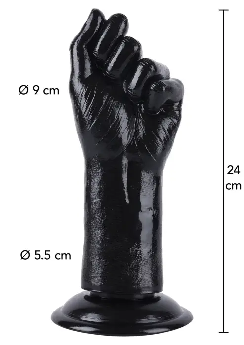 Fist dildo – 24 cm (9.4″) – Juodas