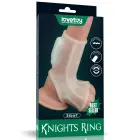Vibrating Ridge Knights Ring with Scrotum Sleeve — Photo 1
