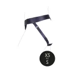 Vibrating Strap-on Panty Harness with Open Back - XS/S - Black — Photo 9