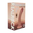 Kahekordse tihedusega silikoonist kaardus realistlik dildo iminapaga – päevitunud – 18,5 cm — Foto 1