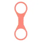 PEACHES 'N CREAME Large Silicone Cuffs – манжеты – силикон – персиковый – 27 см — Фото 3