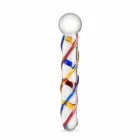 Gildo Glass Intimate Device No. 10 – 18 cm (7″) – daudzkrāsains — Foto 1