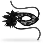 OHMAMA Black Lace & Floral Decorative Mask – Unisex — Photo 2