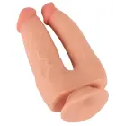 Nature Skin lankstomas dvigubos penetracijos dildo – 20 cm – kūno spalva — Nuotrauka 7