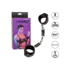 Euphoria Collection Faux Leather Handcuffs – Black — Photo 6