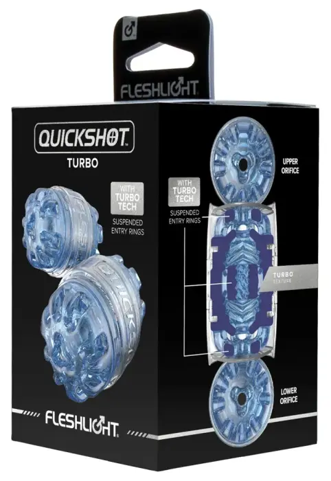 Мастурбатор Quickshot Turbo Blue Ice – синий