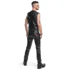 Regnes Fetish Planet RMDario001 wetlook vest – black – L — Photo 9