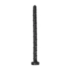 Tekstūruotas analinis gyvatės dildo – 22 cm (8.7″) – juodas — Nuotrauka 4