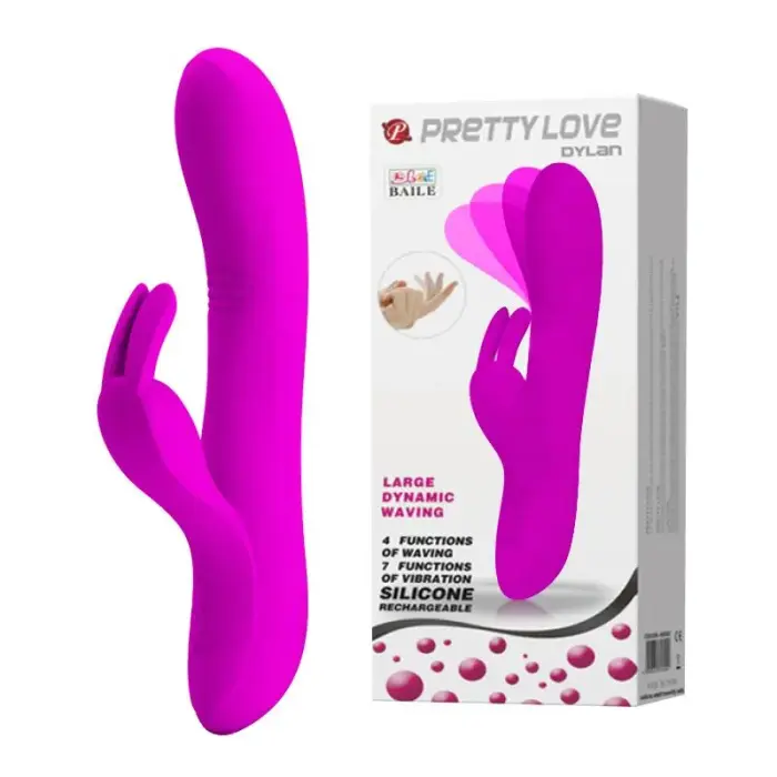 PRETTY LOVE Dylan USB кролик-вибратор – 21.3 см (8.4″) – розовый