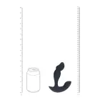 Двухмоторный вибрирующий стимулятор простаты из жидкого силикона – 28.5 cm (11.2″) – Черный — Фото 8