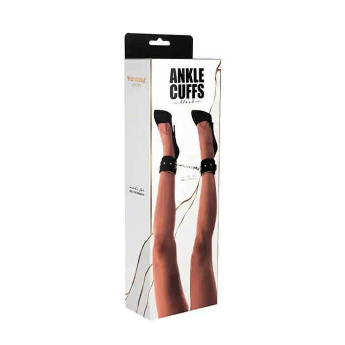 Adjustable Faux Leather Ankle Cuffs with Plush Lining