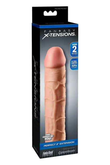 FANTASY X-TENSIONS Perfect 5 см (2″) насадка на член – телесный