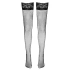 Hold-up stockings with lace band – Black — Photo 6