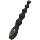 Jaudīgs anālais vibrators ar bumbiņām – Melns — Foto 1