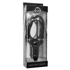 XR Brands Suppressor Silicone Gag with Adjustable Straps – Black — Photo 2