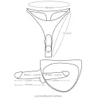 You2Toys Kahekordne dildo stringidega – 15.5 cm – nahavärv — Foto 7