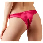 Cottelli Collection satīna apakšbikses ar pērlītēm – sarkanas – L — Foto 3
