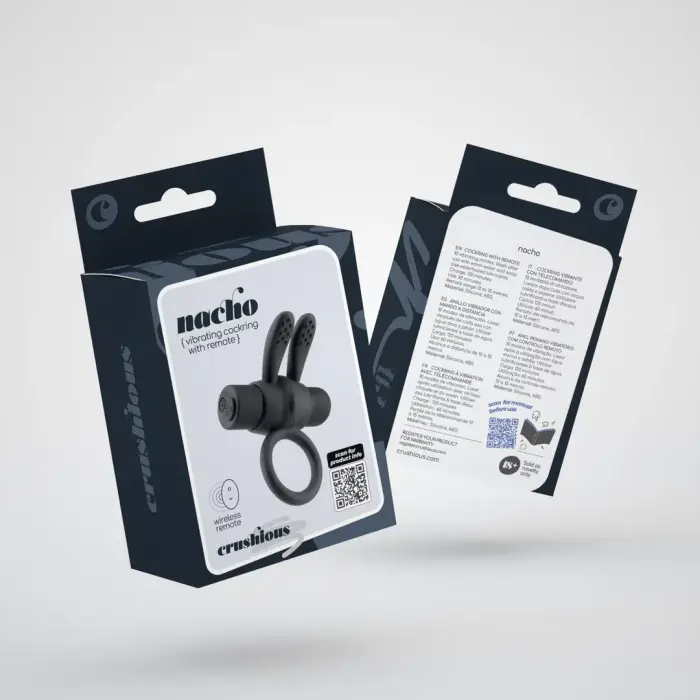 Nacho - Vibrating Cockring with Remote Control - Black