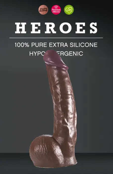 Heroes #15 reālistisks dildo – Brūns