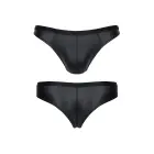 Vīriešu wet look brazīliešu biksītes – XXL – melnas Foto 4