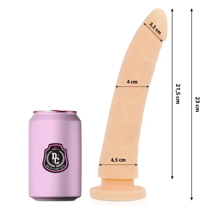 DELTACLUB silikona intīmais dildo – 23 cm (9″)