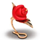 Burning Passion Erotic Massage Candle with Holder – Red/Gold — Photo 4