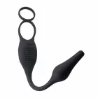 Evolved Novelties Plug & Tug Dual Stimulation Silicone System – 12.7 cm – Black — Photo 2