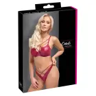 Cottelli LINGERIE wet look krūštura un stringu komplekts – sarkans – 75B/S — Foto 1