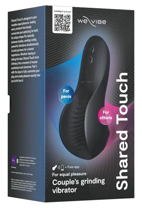 We-Vibe Shared Touch – rechargeable silicone vibrator – black