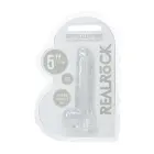 Reālistisks dildo ar sēkliniekiem – 12.7 cm (5″) – Caurspīdīgs Foto 2