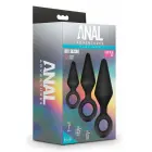 Blush Novelties Anal Adventures Platinum Silicone Plug Set 3 Sizes – Black — Photo 2
