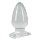 Kristāldzidrs liels spraudnis – 12.2 cm (4.8″) – Caurspīdīgs Foto 2