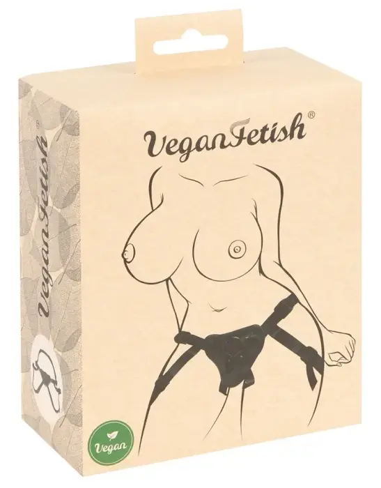 Vegan Fetish – adjustable strap-on harness – black