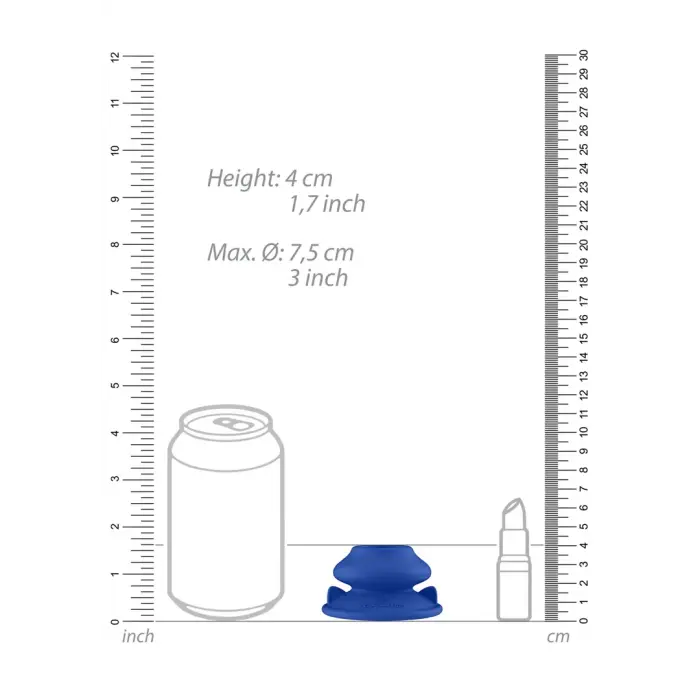 Silicone Suction Cup Base for Chrystalino Toys – Blue Photo