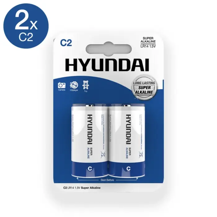 GP Super Alkaline C (LR14) щелочные батарейки – 2 шт.