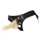 Addiction – reguliuojami strap-on diržai su PowerBullet – juodi – vienas dydis — Nuotrauka 1
