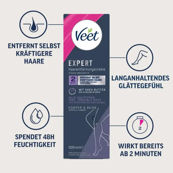 Veet EXPERT matu noņemšanas krēms – 100 ml Foto 5