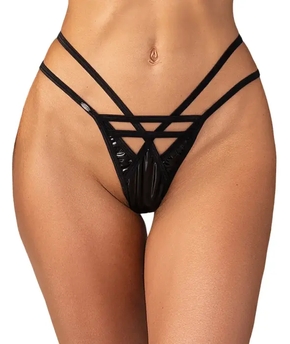 Obsessive Keira Lise Thong – Black – L/XL
